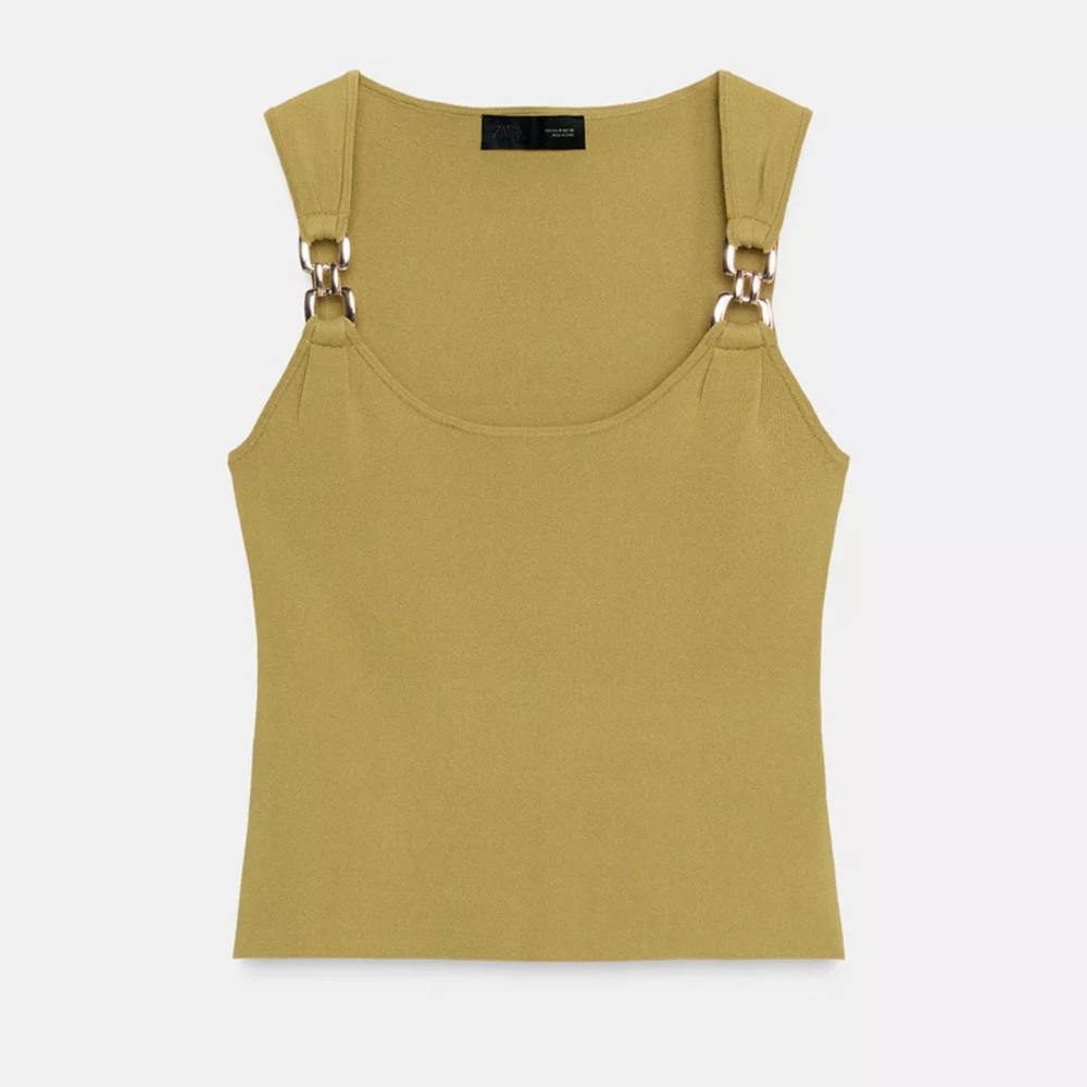 ZARA TANK TOP WITH GOLD HARDWARE